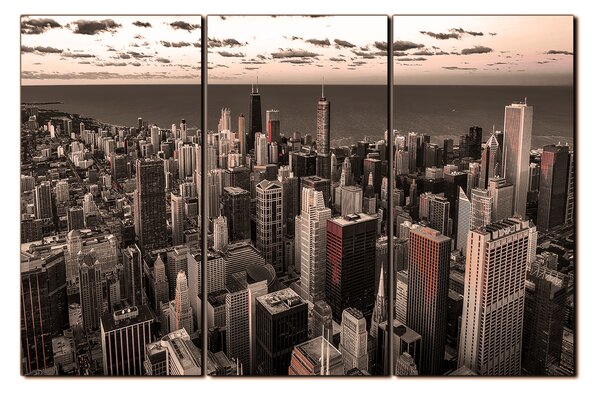 Slika na platnu - Neboderi u Chicagu 1268FB (90x60 cm )
