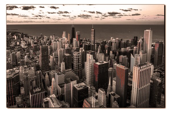 Slika na platnu - Neboderi u Chicagu 1268FA (60x40 cm)