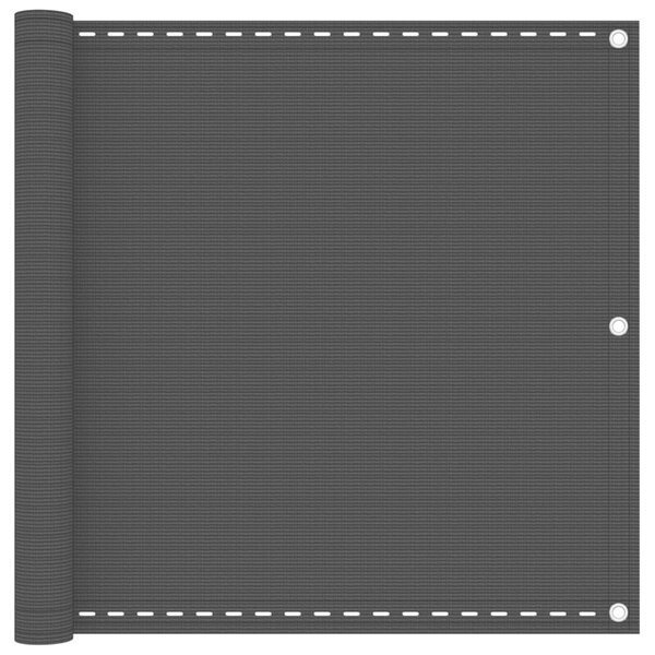Balkonski zastor antracit 90 x 300 cm HDPE - Antracitno siva / 90 x 300 cm