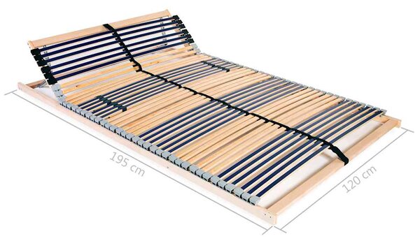 Podnica za krevet s 42 letvice i 7 zona 120 x 200 cm - Šarena / 120 x 200 cm