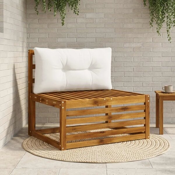 Jastučić za leđa PUTTEN 100% poliester Bijela 70 x 40 x 10 cm - Bijela 70 x 40 x 10 cm Melange
