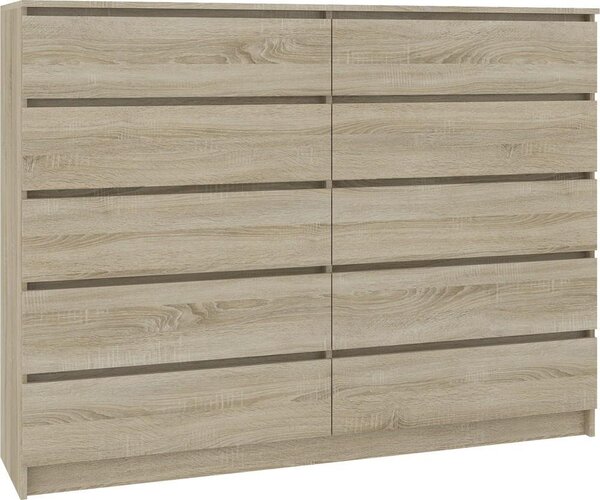 Zondo.hr Komoda Kurtinaitis 10SZ (hrast sonoma). Akcija -11%. 1128684