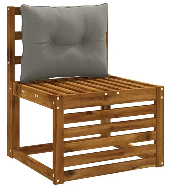 Jastučić za leđa PUTTEN 100% poliester Siva 60 x 40 x 10 cm - Siva 60 x 40 x 10 cm Melange