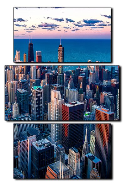 Slika na platnu - Neboderi u Chicagu - pravokutnik 7268C (90x60 cm)