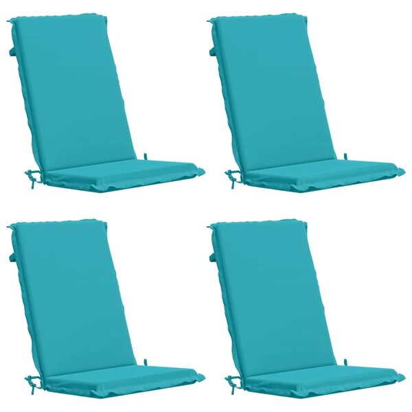 4-dijelni jastuci s visokim naslonima GEMERT 4 pcs Tirkizna - Tirkizna (poliester) 120 x 50 x 6 cm 4