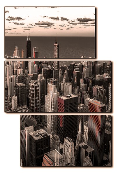 Slika na platnu - Neboderi u Chicagu - pravokutnik 7268FD (90x60 cm)