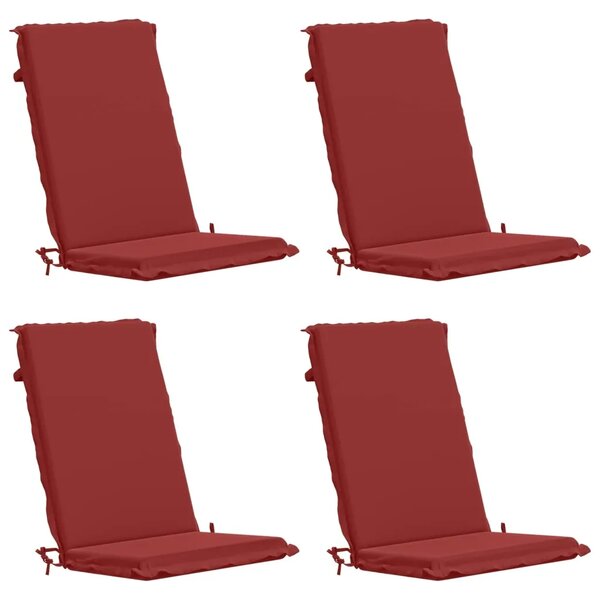 4-dijelni jastuci s visokim naslonima GEMERT 4 pcs - Burgundac (poliester) 120 x 50 x 6 cm 4