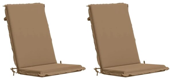2-dijelni jastuci s visokim naslonima GEMERT 2 pcs Sivosmeđa - Taupe (poliester) 120 x 50 x 6 cm 2