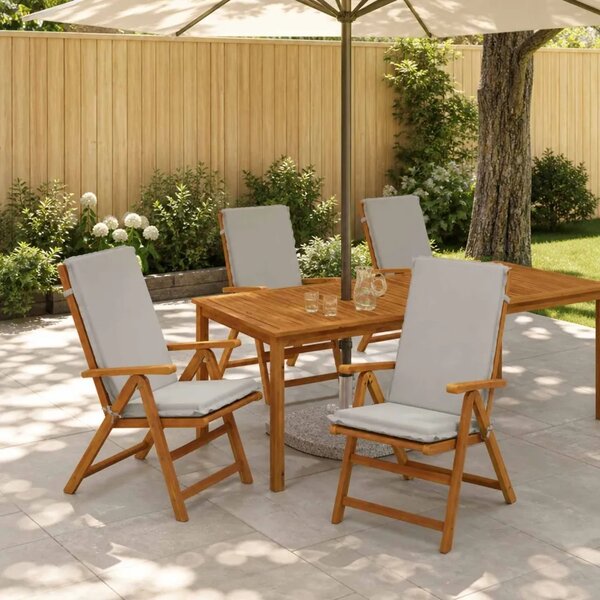 4-dijelni jastuci s visokim naslonima GEMERT 4 pcs Siva - Siva (poliester) 120 x 50 x 6 cm 4