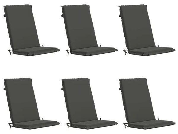 6-dijelni jastuci s visokim naslonima GEMERT 6 pcs Antracit - Antracit (poliester) 120 x 50 x 6 cm 6