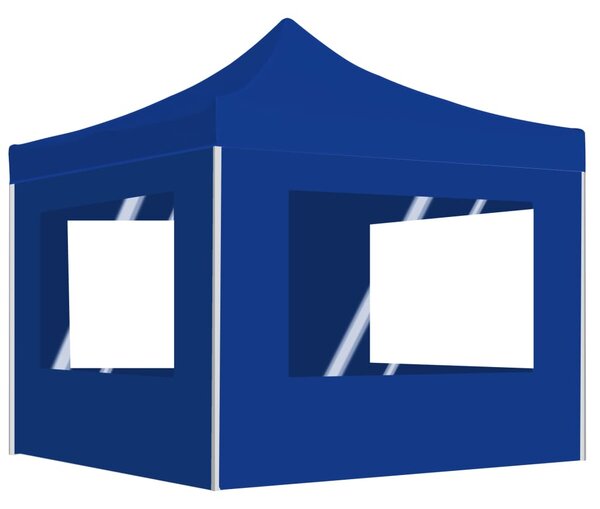 Sklopivi šator za zabave sa zidovima aluminijski 2 x 2 m plavi - Plava / N/A