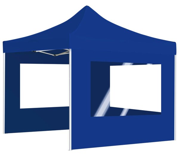 Sklopivi šator za zabave sa zidovima aluminijski 2 x 2 m plavi - Plava / N/A