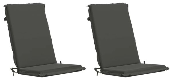 2-dijelni jastuci s visokim naslonima GEMERT 2 kom. Antracit - Antracit (poliester) 120 x 50 x 6 cm 2
