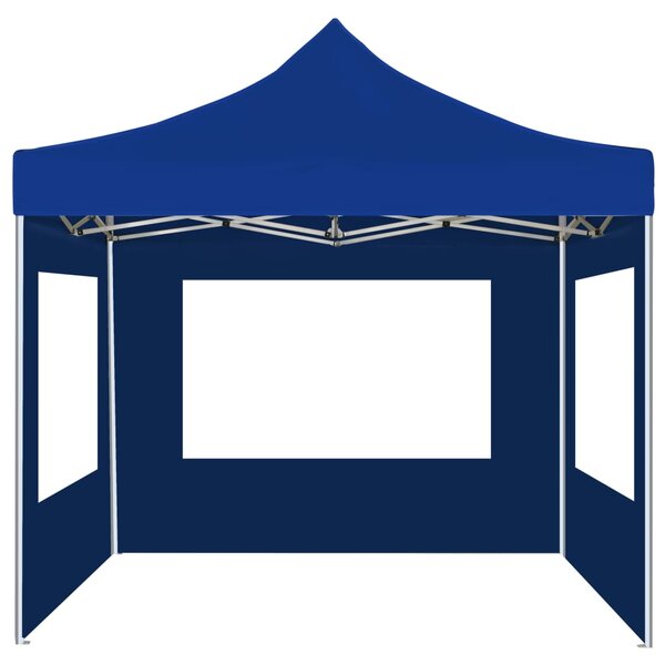 Sklopivi šator za zabave sa zidovima aluminijski 2 x 2 m plavi - Plava / N/A