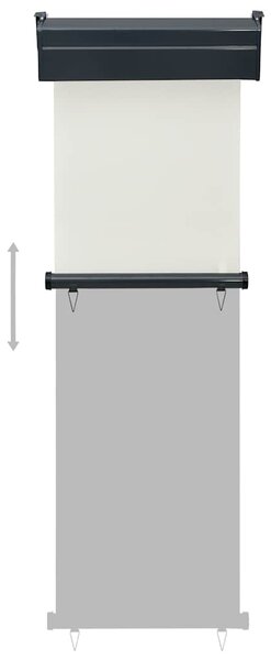 Balkonska bočna tenda 65 x 250 cm krem - Krema / 65 x 250 cm