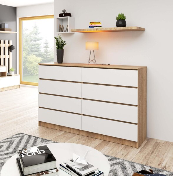Komoda Koa IV (hrast sonoma + bijela)