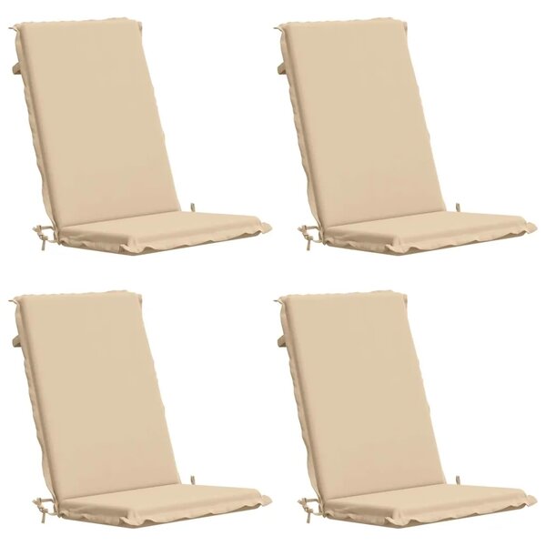4-dijelni jastuci s visokim naslonima GEMERT 4 pcs Krem - Krem (melange) 120 x 50 x 6 cm 4