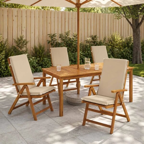 4-dijelni jastuci s visokim naslonima GEMERT 4 pcs Krem - Krem (melange) 120 x 50 x 6 cm 4