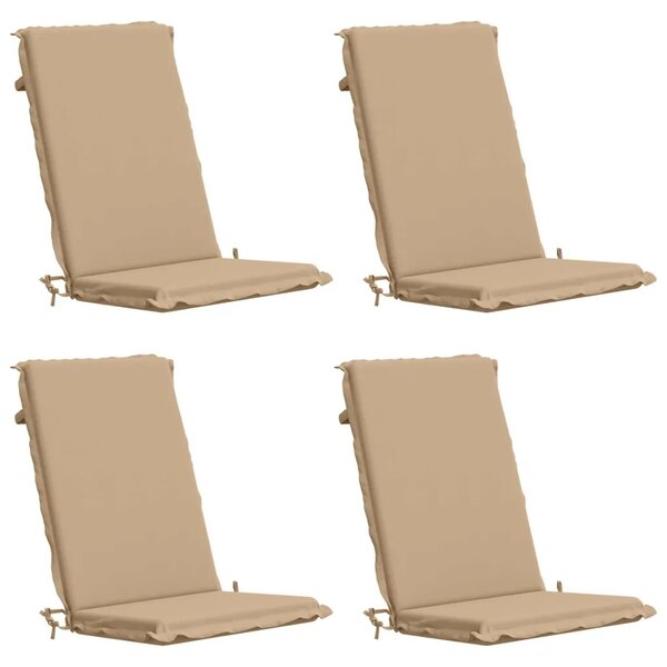 4-dijelni jastuci s visokim naslonima GEMERT 4 pcs Pijesak - Pješčana (melange) 120 x 50 x 6 cm 4