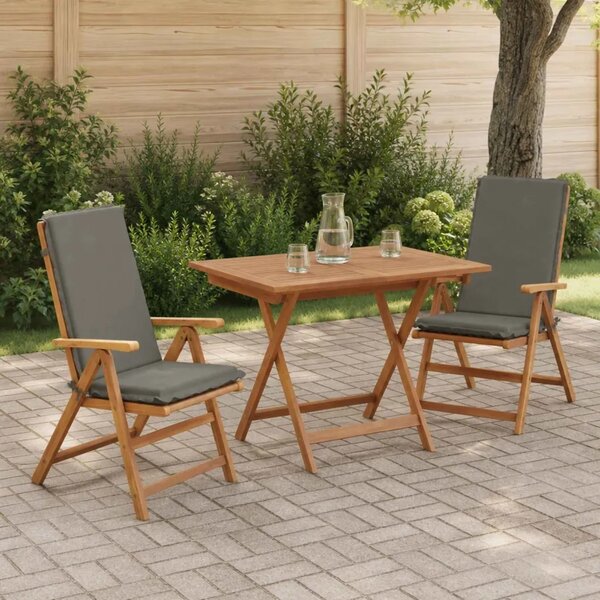 2-dijelni jastuci s visokim naslonima GEMERT 2 pcs Siva - Siva (melange) 120 x 50 x 6 cm 2