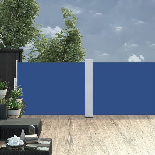 Uvlačiva bočna tenda 100 x 1000 cm plava - Plava / 100 x 1000 cm