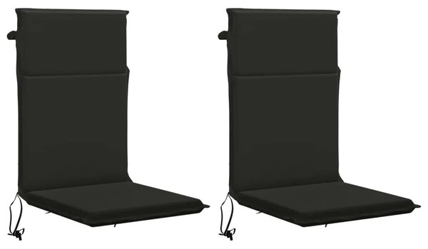 2-dijelni jastuci s visokim naslonima GEMERT 2 kom. Crna - Crna (poliester) 120 x 50 x 5 cm 2