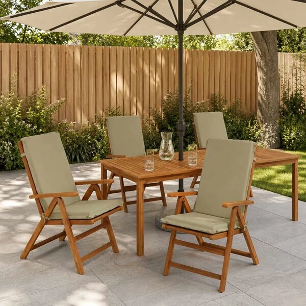 4-dijelni jastuci s visokim naslonima GEMERT 4 pcs - Svijetlo zelena (melange) 120 x 50 x 6 cm 4