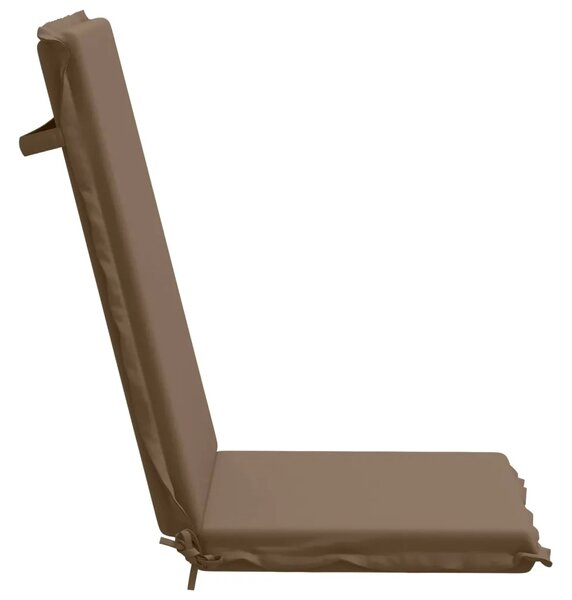 4-dijelni jastuci s visokim naslonima GEMERT 4 kom. Sivosmeđa - Taupe (melange) 120 x 50 x 6 cm 4
