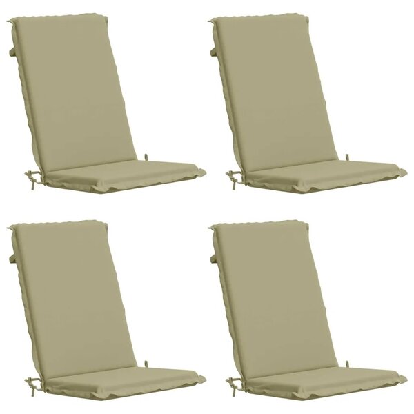 4-dijelni jastuci s visokim naslonima GEMERT 4 pcs - Svijetlo zelena (melange) 120 x 50 x 6 cm 4