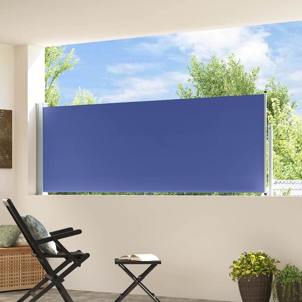 Uvlačiva bočna tenda za terasu 100 x 300 cm plava - Plava / 100 x 300 cm