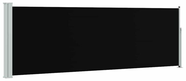 Uvlačiva bočna tenda za terasu 100 x 300 cm crna - Crna / 100 x 300 cm