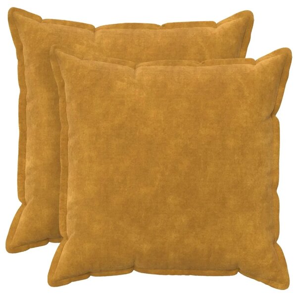 Presvlaka za jastuk 2 pcs HOUTEN Žuta 55 x 55 cm - Žuta 55 x 55 cm 2