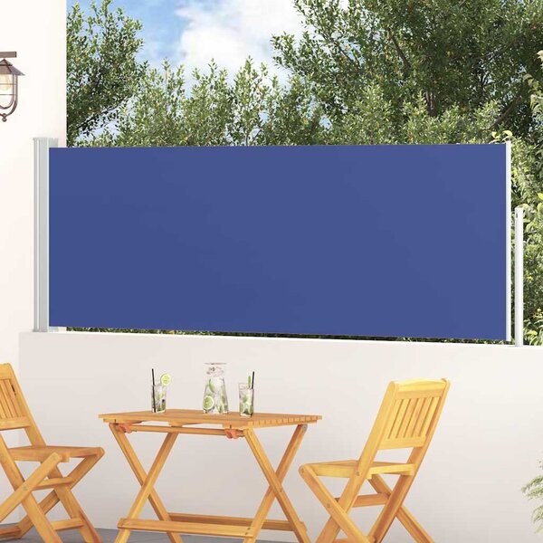 Uvlačiva bočna tenda za terasu 100 x 300 cm plava - Plava / 100 x 300 cm