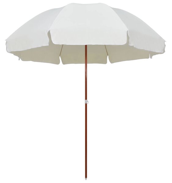 Vrtni suncobran s čeličnim stupom 300 cm boja pijeska - Bež / 300 cm