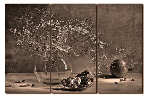 Slika na platnu - Mrtva priroda - grana i šipak 1274FB (90x60 cm )