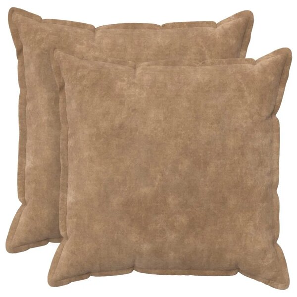 Presvlaka za jastuk 2 pcs HOUTEN Sivosmeđa 60 x 60 cm - Sivosmeđa 60 x 60 cm 2