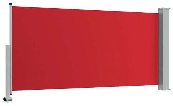 Uvlačiva bočna tenda za terasu 120 x 300 cm crvena - Crvena / 120 x 300 cm