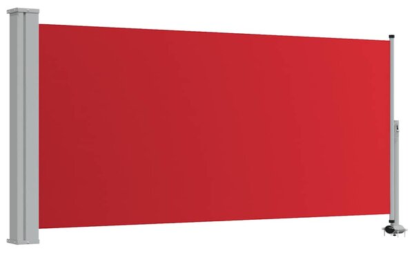 Uvlačiva bočna tenda za terasu 120 x 300 cm crvena - Crvena / 120 x 300 cm