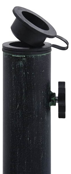 Stalak za suncobran zeleni 9 kg 40 cm od lijevanog željeza - Zelena / 40 x 40 x 32 cm