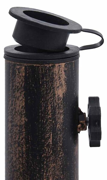 Stalak za suncobran brončani 12 kg 49 cm od lijevanog željeza - Smeđa / 49 x 49 x 33 cm