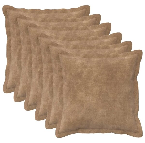 Presvlaka za jastuk 6 pcs HOUTEN Sivosmeđa 35 x 35 cm - Sivosmeđa 35 x 35 cm 6
