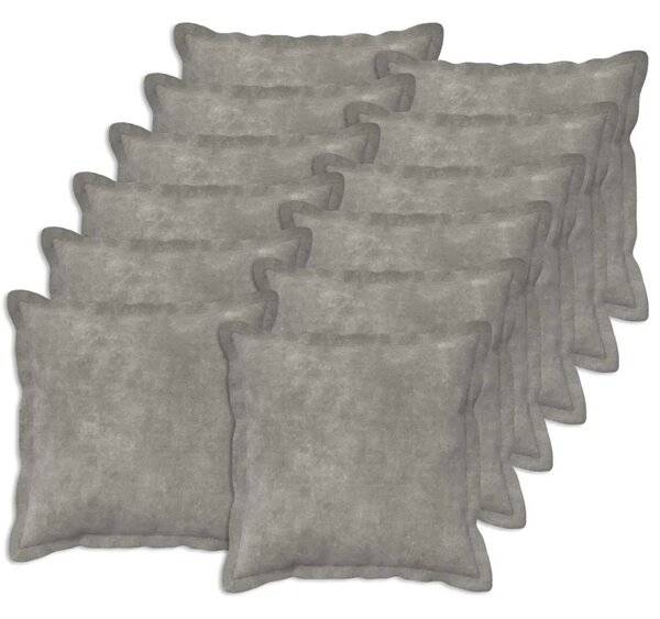 Presvlaka za jastuk 12 pcs HOUTEN Svjetlosiva 40 x 40 cm - Svjetlosiva 40 x 40 cm 12