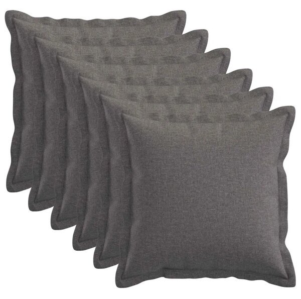 Presvlaka za jastuk 6 pcs HOUTEN Svjetlosiva 35 x 35 cm - Svjetlosiva 35 x 35 cm 6