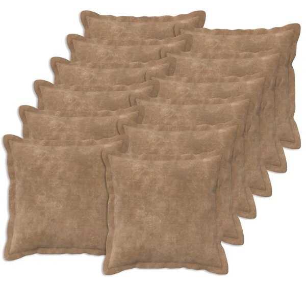 Presvlaka za jastuk 12 pcs HOUTEN Sivosmeđa 40 x 40 cm - Sivosmeđa 40 x 40 cm 12