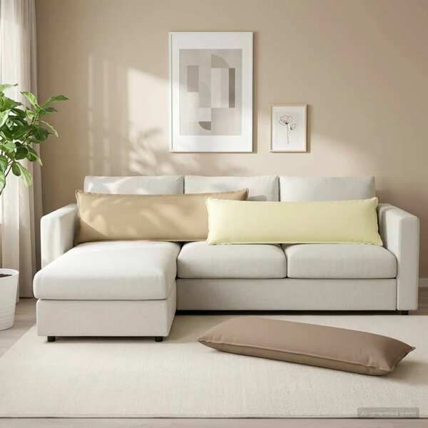 Jastuk s jastukom HOUTEN Sivosmeđa 40 x 145 cm Poliester - Sivosmeđa 40 x 145 cm 1