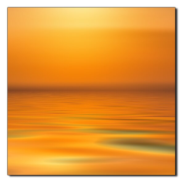Slika na platnu - Mirno more na zalasku sunca - kvadrat 3280A (50x50 cm)