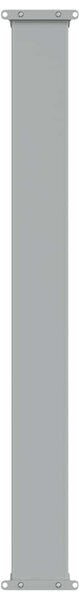 Uvlačiva bočna tenda za terasu 120 x 300 cm siva - Siva / 120 x 300 cm