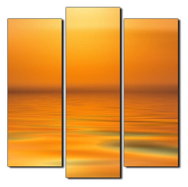 Slika na platnu - Mirno more na zalasku sunca - kvadrat 3280C (75x75 cm)