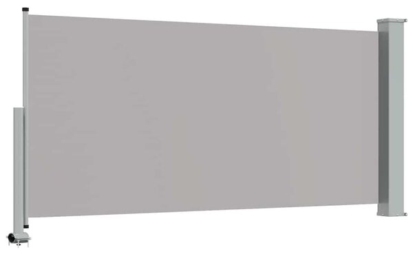 Uvlačiva bočna tenda za terasu 120 x 300 cm siva - Siva / 120 x 300 cm