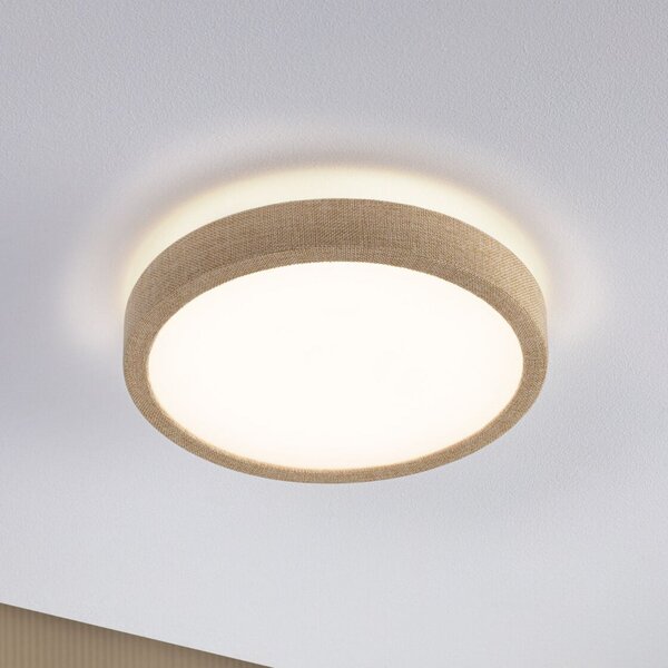 Paulmann Cosara LED panel, Ø 30 cm, bež, IP44, 3000K, Bež, Dnevni boravak/blagovaonica, Plastika